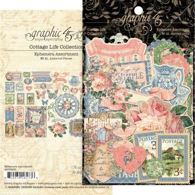 Graphic 45 Cottage Life Die Cuts - Cardstock  Assortment